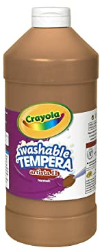 Artista II Washable Tempera Paint, Brown, 32 oz