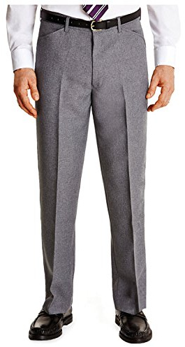 Farah Hopsack Straight Men's Trousers Dark Grey W44 INxL29 in