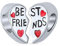 Für Immer Sis Bff Geteiltes Rotes Herz Zweiteiliges Beste Freunde Amulett Perle Für Frauen Teenager Sterling .925 Silber Passend Für Europäisches Armband
