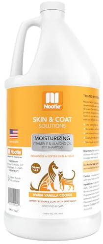Nootie Moisturizing Warm Vanilla Cookie with Vitamin E and Almond Oil Pet Shampoo, 1 gal