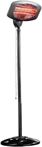 Semptec Urban Survival Technology Terassenheizstrahler: Quarz-Außen-Heizstrahler QW-2000 mit Standfuß, höhenverstellbar, IPX4 (Wärmestrahler, Heizstrahler Außenbereich, Wandhalterung)