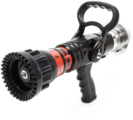 Wiltec Hohlstrahlrohr mit 150/180/300/450/660 l/min, C Storzkupplung und stufenloser Sprühstrahlverstellung für THW Feuerwehrrohr