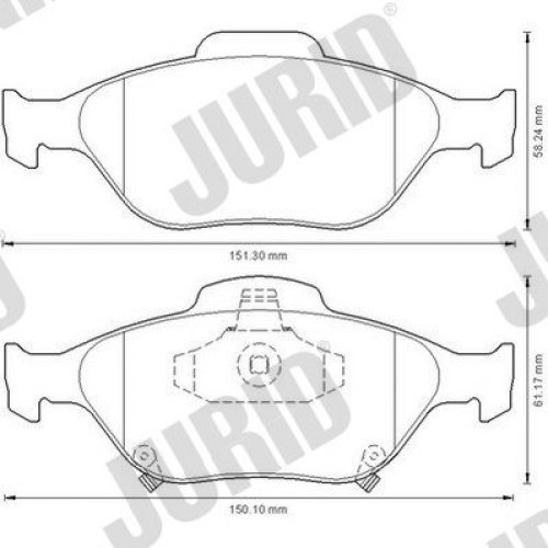 Jurid 572576J Disc Brake Pad Set