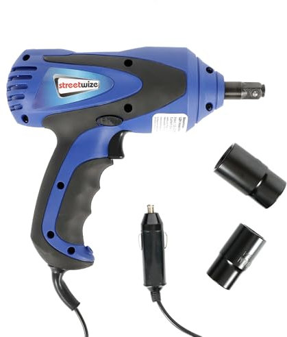 Streetwize - 12V Electric High Impact Wrench - Built-in LED - 3.5m Power Cable - Clockwise/Anti-Clockwise Switch, Anti Slip Handle (SWTOOL8)