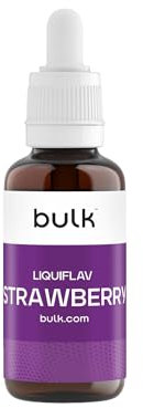 Bulk Liquiflav, Gouttes d’arôme, sans sucre, zéro calorie, Fraise, 50 ml