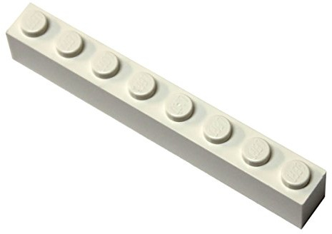 LEGO Parts and Pieces: White 1x8 Brick x50