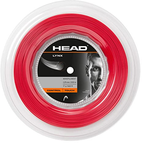 HEAD Lynx Rolle Tennis-Saite, Rot, 1.20 Mm / 18 g
