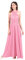 Robe longue convertible pour femme - Robe de soirée, de bal, de mariage, de cocktail - Rose - Small