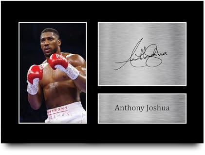 HWC Trading Anthony Joshua Signed A4 Printed Autograph Boxing Print Photo Picture Display