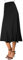 Donne Elegante Elastico Alta Vita Camoscio Midi Gonna Casual A-Linea Svasato Swing Gonna(S, Nero)
