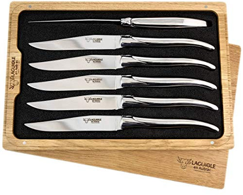 LAGUIOLE en Aubrac 6 Premium Steakmesser geschmiedet Stahl spülmaschinenfest