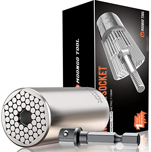 Juego de 2 llaves de carraca universales para hombre, de Moongo (7-19 mm)