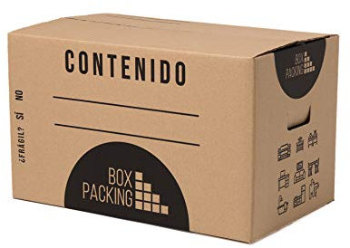 BOXPACKING | Cartons Déménagement | 6 Carton Demenagement | 50x30x30 cm | Boite Carton Avec Poignées | Moving Boxes