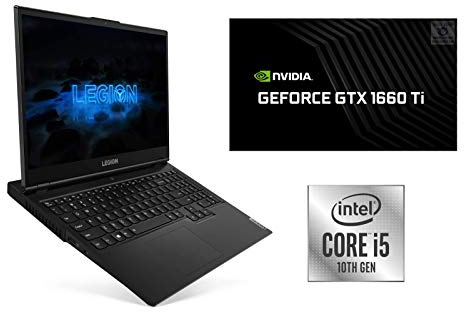 Lenovo Legion 5 15.6 Inch FHD 144 Hz Gaming Laptop (Intel Core i5, 8 GB RAM, 512 GB SSD, NVIDIA GeForce GTX 1660 Ti, Windows 10 Home) – Phantom Black
