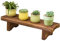 Étagères Support De Fleur en Bois De Balcon Support De Plante À Gradins Support De Plante Succulente Banc De Décoration De Jardin Support De Pot De Fleur (Color : Brown, Size : 60x17x14cm)