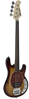 DIMAVERY MM-501 E-Bass, fretless, tobacco