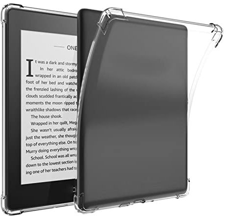 Colorful Transparent Hülle für Kindle Paper White 5 2021, Ultradünn Schützhülle Clear Kratzfest Vier Ecken weiches TPU Fallschutz Abdeckung (Clear)