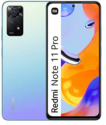 Xiaomi Redmi Note 11 Pro - Smartphone 6+128GB, Écran 6.67” 120Hz FHD+ AMOLED, Processeur MediaTek Helio G86, Batterie 5000mAh