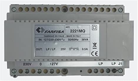 ECI ELETTROFORNITURE FARFISA Alimentatore di linea per Duo System - 2221MQ