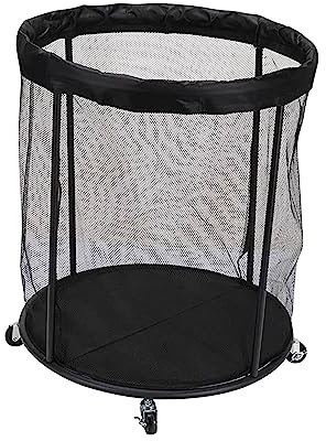 rockible Rolling Sports Ball Storage Cart Heavy Duty for Volleyball Soccer Basketball