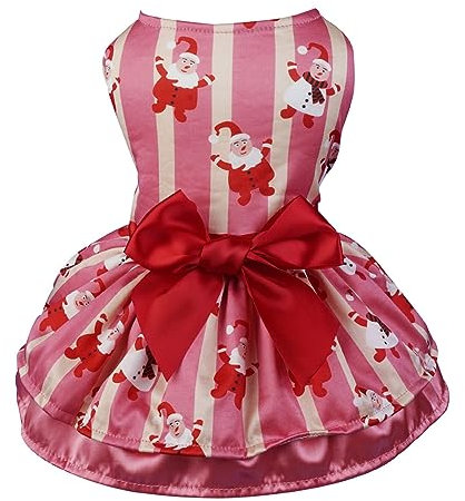 Hundeweste Bekleidung Weihnachts-Haustierbedarf, Hundebekleidung, Festliche Persönlichkeit, Haustierbekleidung, Weihnachtsfeier, Anzieh-Haustierbekleidung Winter Warme Hundejacke (Red, M)