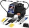Aoyue 2980 60W Digital Precision Soldering Iron Station Kit with T-12 Style Active Power Tips 110v-240v, Rapid Heatup, Temp Calibration & Auto Sleep, °C/°F Conversion, UK Plug