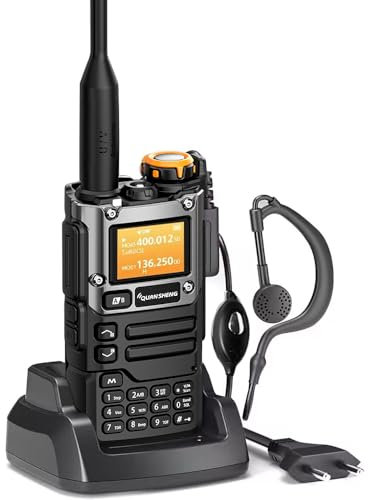 QUANSHENG K6 UVK5(8)AM/FM/DTMF walkie Talkie 200Three Frequency Receiving walkie Talkie NOAA Weather Forecast, with Flash Replication Frequency Tpye-C LCD Display for Hiking Camping Trip Two-way radio