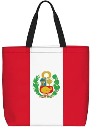 OdDdot Hobo-Tasche mit Flagge der Republik Korea, Umhängetasche für Damen, große Kapazität, Mama-Tasche, Schultertasche, Flagge von Peru, Einheitsgröße