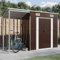 Cozynest Gartenhaus mit Schleppdach Braun 277x110,5x181 cm Stahl