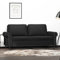 ShGaxin 2-Sitzer-Sofa Schwarz 140 cm Kunstleder, Loungesofa, Sofas & Couches, Relaxsofa, Couch für Wohnzimmer, 359504