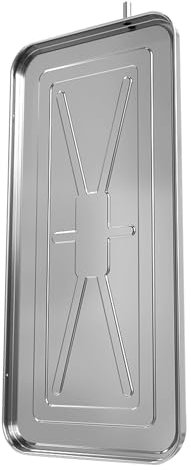 Kondensatablaufwanne, Edelstahl Abtropfschale für Klimaanlagen, 1 M Schlauch, Eisendraht, für Fenster-Klimaanlagen und Split-Geräte, Klimaanlagenzubehör, Integrierte Stanzform(90*45cm/35.4*17.7in)