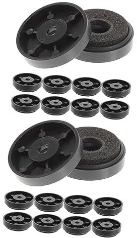 Hoement 20pcs Hifi Isolation Feet Pads for Turntable Speaker Isolation Platforms Reduce Sound Distortion Vibrations Temperature Resistant for Speakers Amplifiers Musical Instruments