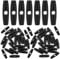 50PCS Buckles to Roll Up Camping Awning Duffle Tent, Glamping & Ridgeline Tent Gear Part Replacement, Inner Toggle Stopper Snap Flying Clip Anchor Tightener Accessories for Tie Downs, Rope, String