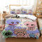 LIAOHENKAN Poppy Playtime Bettbezug Set Für Kinder Mädchen Jungen 3D Gedruckter Cartoon Bettwäschegarnitur Weich Microfaser Reissverschluss Und Kissenbezüge Bettwäsche 3 Teilig Single（140x200cm）