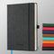 IN-LUXPRO Kalender 2025 2026 Wochenplaner,18-Monate Buchkalender (Jul.2025-Dez.2026) Monatskalender mit Ausgaben & Notizseiten A5(21.9 x 16.4 cm),mit Vegan-Leder & Notizseiten,Schwarz.