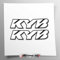 Kit adesivi compatibile con forcelle KYB | adesivi per moto forcella | Vinile Adesivo FACILE APPLICAZIONE Stampa UV | Stickersland® (Bianco Stampa)