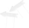ifundom 2pièces Panneaux Plastique avec Piquets pour Orientation De Jardin Décoration De Mariage Et Fête Signalisation Directionnelle Amovible pour Pelouse Et Événements