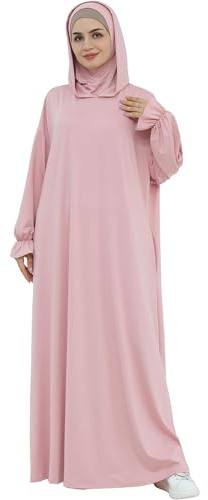 Zofocy Sabaya de prière festif avec capuche et poches latérales Robe pratique pour femme pour les cérémonies de fête musulmanes