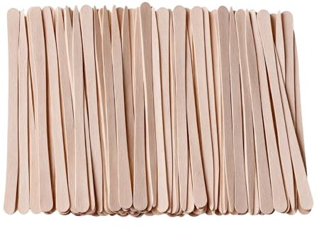 200 Spatule Cire Épilation en Bois - Bâtonnet en Bois 8,8cm x 0,5cm - Pour Cire Épilation Visage & Artisanat - Usage Unique