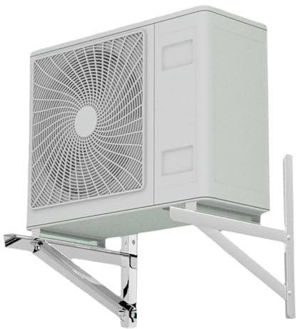Generisch Mini-Split-AC-Wandhalterung, unterstützt 9000–27000 BTU-Einheiten, Hochleistungs-Tragfähigkeit von 200–230 kg, langlebige Halterung für Klimaanlagen-Kondensator