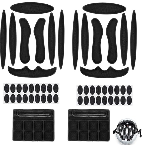 Guduling 2 Set Fahrradhelm Polster, Helmpolster Schaumstoff, Radsport | Ersatz Helm Innenpolster, Universelle Ersatzpolster, Helm Polster für Fahrradhel, Skateboard, Fahrrad, Motorrad