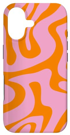 Hülle für iPhone 17 Rosa und Orange Liquid Swirl Abstraktes ästhetisches Muster