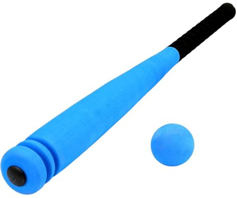 Schaumstoff-Baseballschläger Leichter weicher Schaumstoffschläger mit Ball für Kinder Kleinkinder Jugendliche Outdoor-Indoor-Sportballspiele Blau