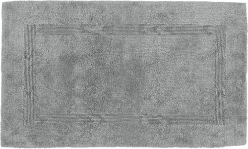 Erwin Müller Badematte, Badteppich Heraklion grau Größe 70x120 cm - Kochfest, für Fußbodenheizung geeignet, 100% Baumwolle (weitere Farben, Größen)