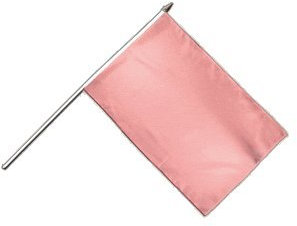 Stockflagge Einfarbig Pink - 30 x 45 cm