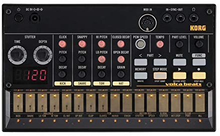Korg Volca Beats Analog Rythem Machine w/Electribe-style 16-step Sequencer and Real Analog Sounds