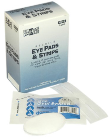 First Aid Only 7-200 Sterile Eye Pad and Strip (Box of 10)