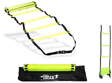 ND Sports Agility Resistance Training Multi Sports Exercise & Fitness Ladder in Bag, 8 Meter Length, Green