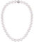 Leslii Perlenkette Halskette Damen Kette weiße Perlen-Collier Geschenk Collier kurze Modeschmuck-Kette 44cm in Weiß Magnet