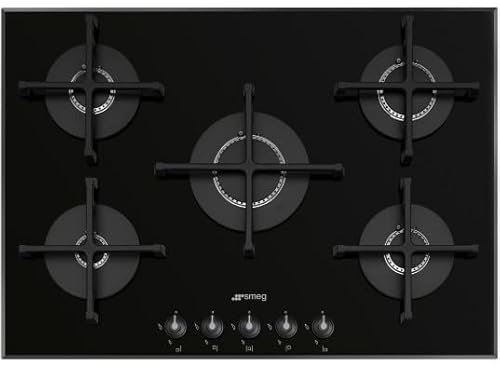 Gas hob with 5 burners from Smeg Linea - PV167B3